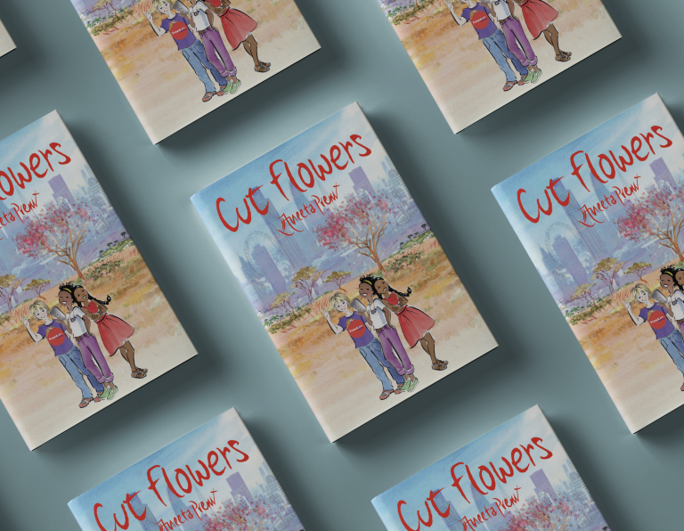 The genuine cover of Cut Flowers by Aneeta Prem MBE, Freedom Charity’s FGM safeguarding book