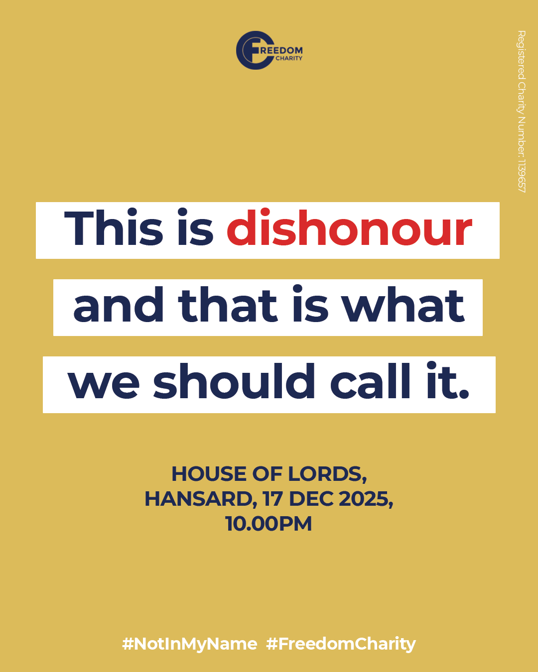 Dishonour Abuse Hansard