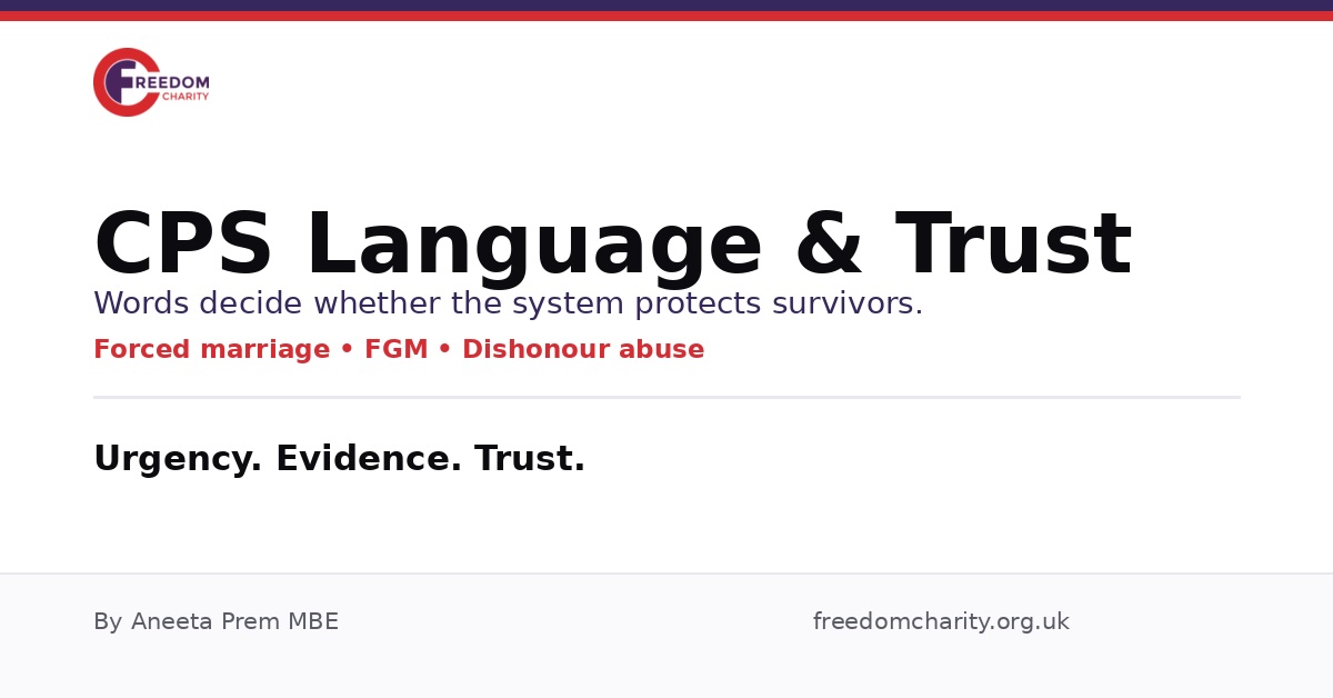 CPS Language and Trust