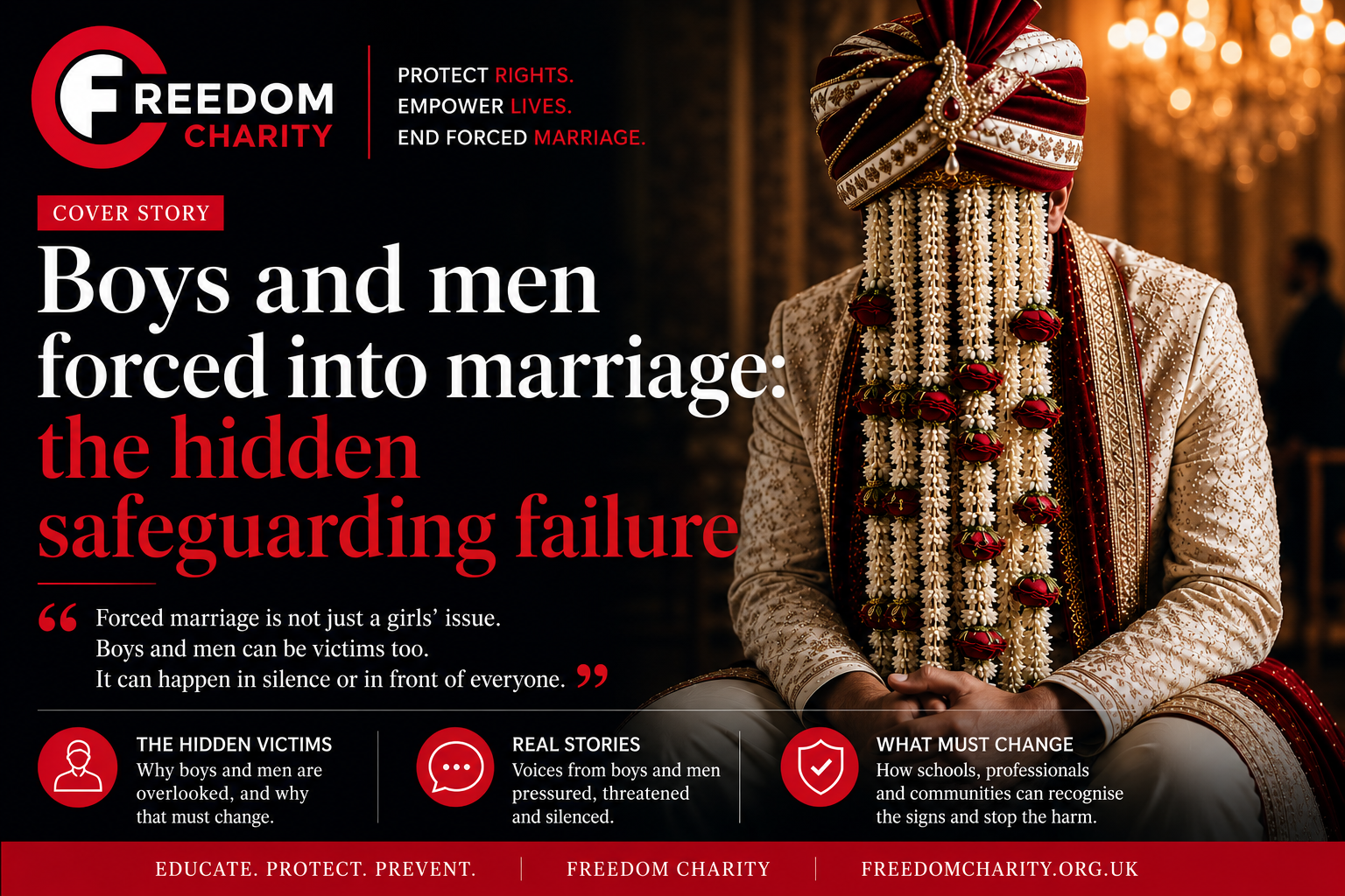 Boys and men forced into marriage