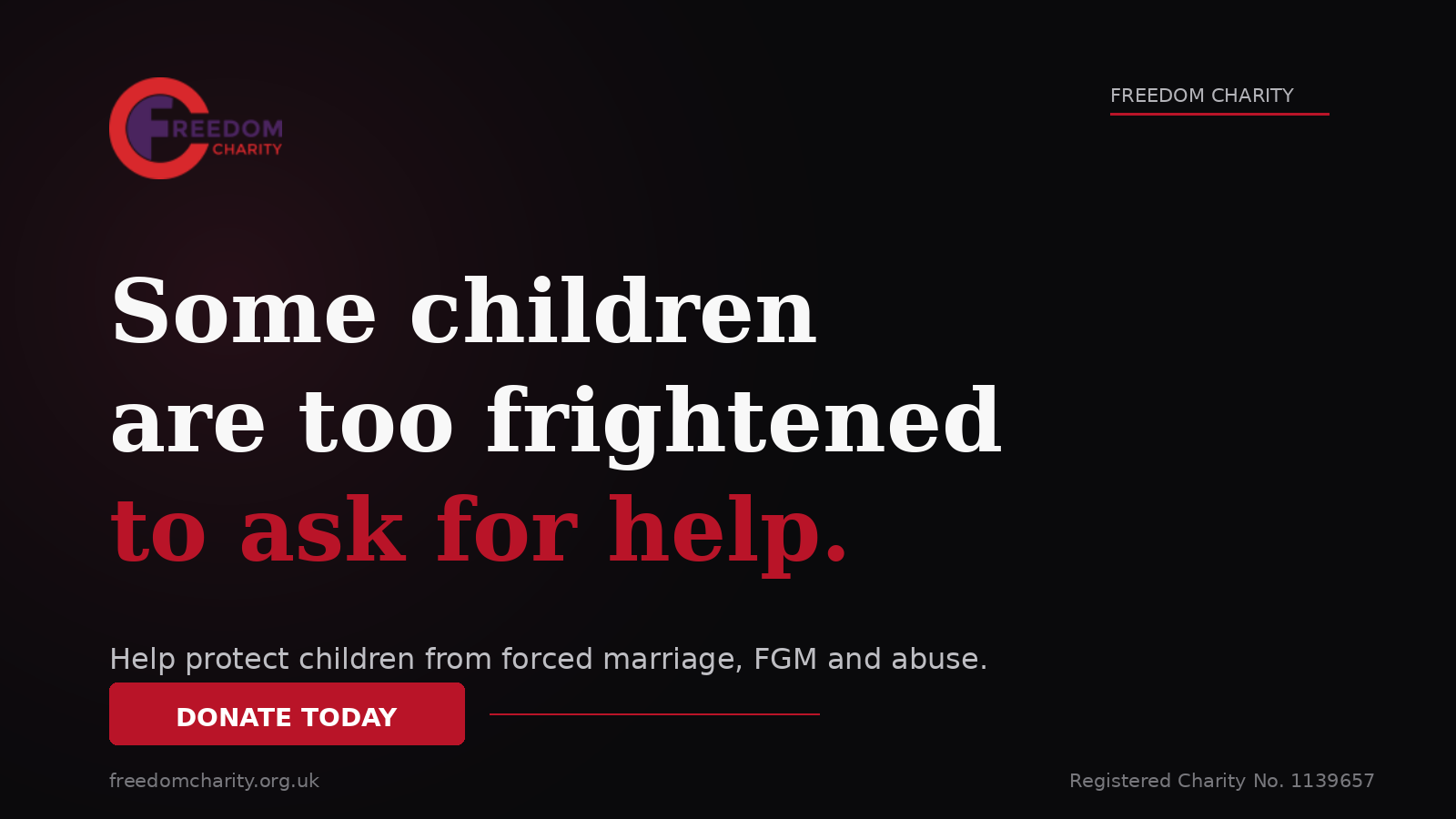 Why Donate to Freedom Charity?