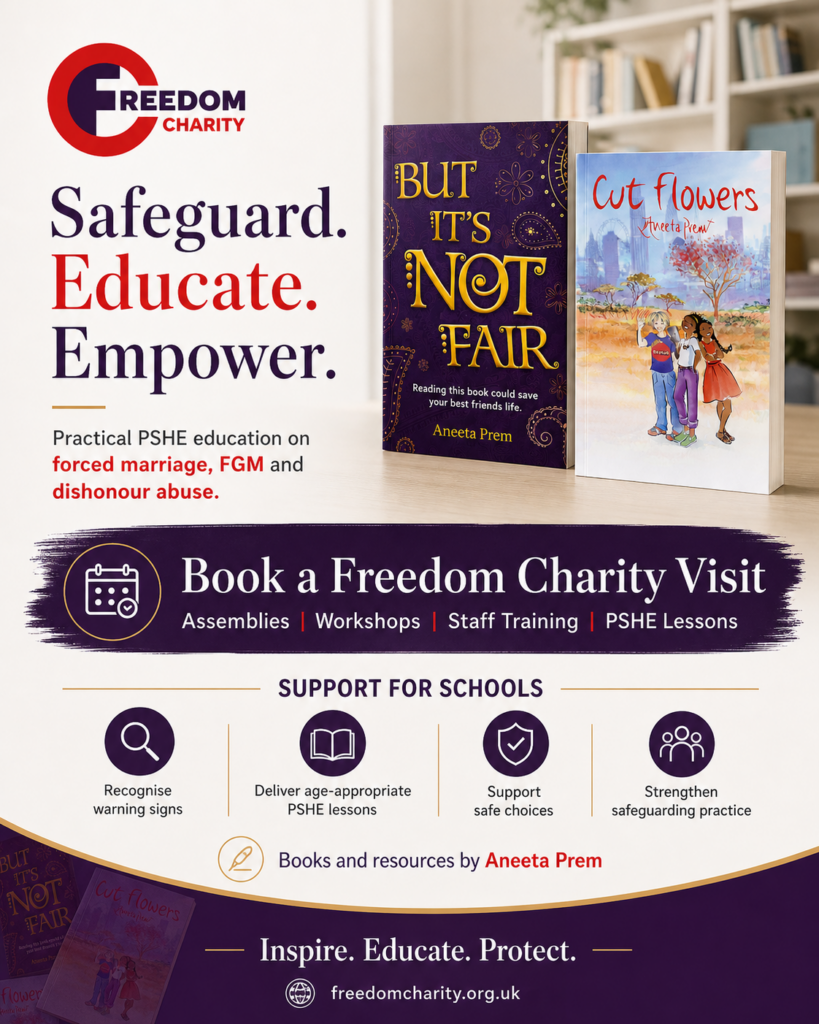 Freedom Charity school safeguarding visit on forced marriage and FGM