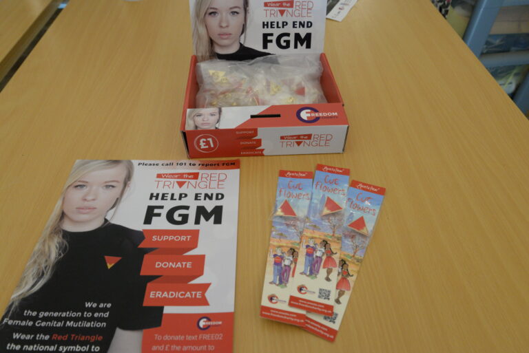 Boys participating in Freedom Charity’s Not in My Name campaign against FGM